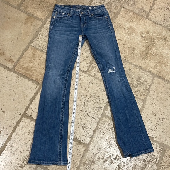 MissMe MP6224B Mid Rise Boot Size 28 Distressed EXCELLENT PREOWNED SHAPE - Picture 3 of 11